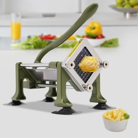 Potato Slicer, French Fry Cutter, Potato Cutter Stainless Steel with 3/8 Inch Blade Great for Potatoes Carrots Cucumbers, French Fry Cutter, Potato Cutter for Fries, Manual Potatoes Cutting Machine
