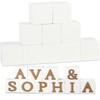 Custom Wooden Name Blocks, 10 Pcs Wooden Baby Blocks and