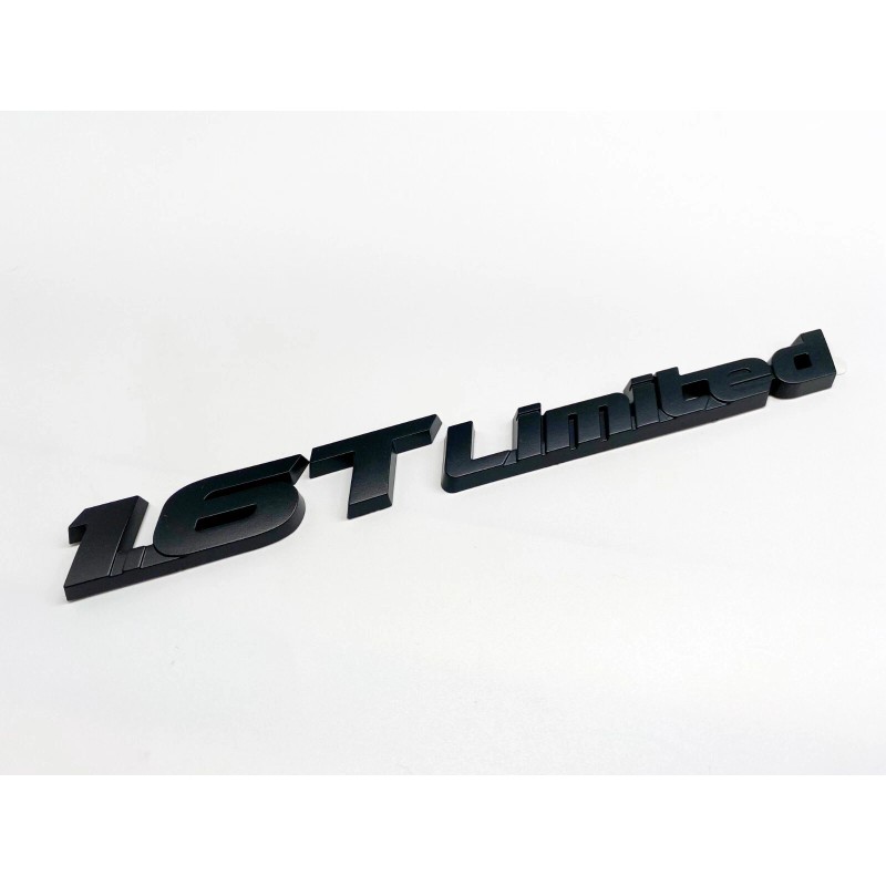 RYJOXZS Matte Black 1.6T limited Overlay Emblem Badge For Hyundai