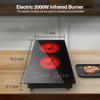 POTFYA Double Electric Cooktop,110V 2100W Electric Stove Top, 9 Power