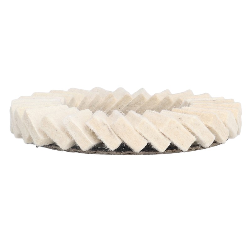 2Pcs 5in Grinding Disc Wave Shape Wool Felt Polishing Wheel