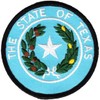 Texas - 3 in Round State Seal Patch