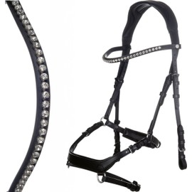 HKM Pro Anatomic Bridle 9100 Black Pony