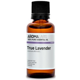 BIO - True Lavender Essential Oil - 30mL - 100% Pure, Natural, Chemotyped and AB Certified - AROMA LABS (French Brand)