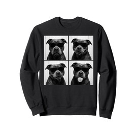 Funny Staffordshire Bull Terrier Lover Cute Dog Photo Booth Sweatshirt
