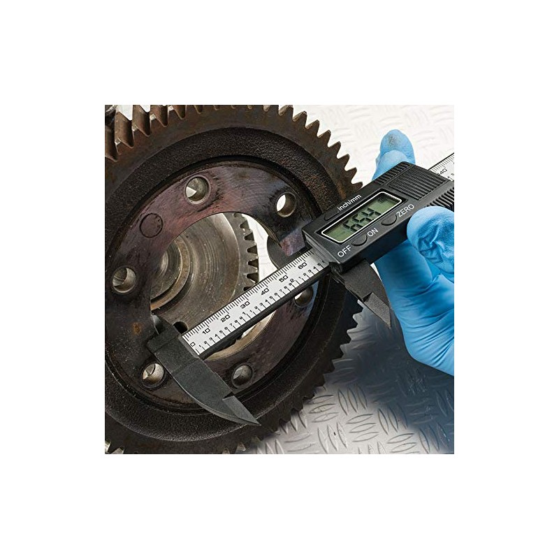 Draper 24816 Imperial Digital Lcd Vernier Caliper Gauge, 150mm, Blue