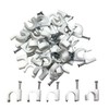 500 x 9mm Round Type K White Cable Clips