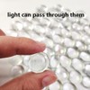 HappyFiller 90 PCS Clear Flat Marbles Glass Gems Pebbles for