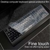 Universal Clear Desktop Computer Keyboard Protection Skin Protector Cover for
