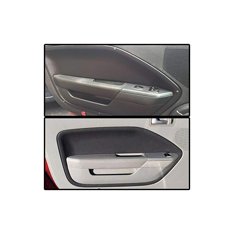 GRAND ORANGE Door Panel Insert Cards Compatible with Ford Mustang