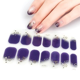 3D Nail Stickers Art, Stylish Nail Polish Strips with Extra Nail Decals, nanosase by igozen (Set of 2) (3D, K19 Glam Solace)