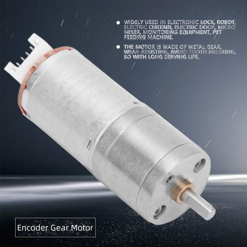 Encoder Gear Motor DC 12 V High Torque Reduction Motor