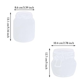 Transparent Dried Flower Bookmarks Set Penta Angel 20Pcs Cute Bottle Shape Handmade DIY Clear Pressed Floral Page Markers Clips with 20Pcs Colorful Tassels for Reader Graduation (Honeypot, 20)