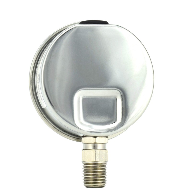CARBO Instruments 2" Pressure Gauge, Stainless Steel Case, Chrome Plated