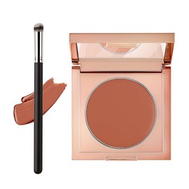 Peach-Toned Corrector Stick | Colored Clay CC Undereye Concealer for Dark Circles | Long-Lasting, Waterproof Multi-Effect Color Corrector with Brush (Orange)