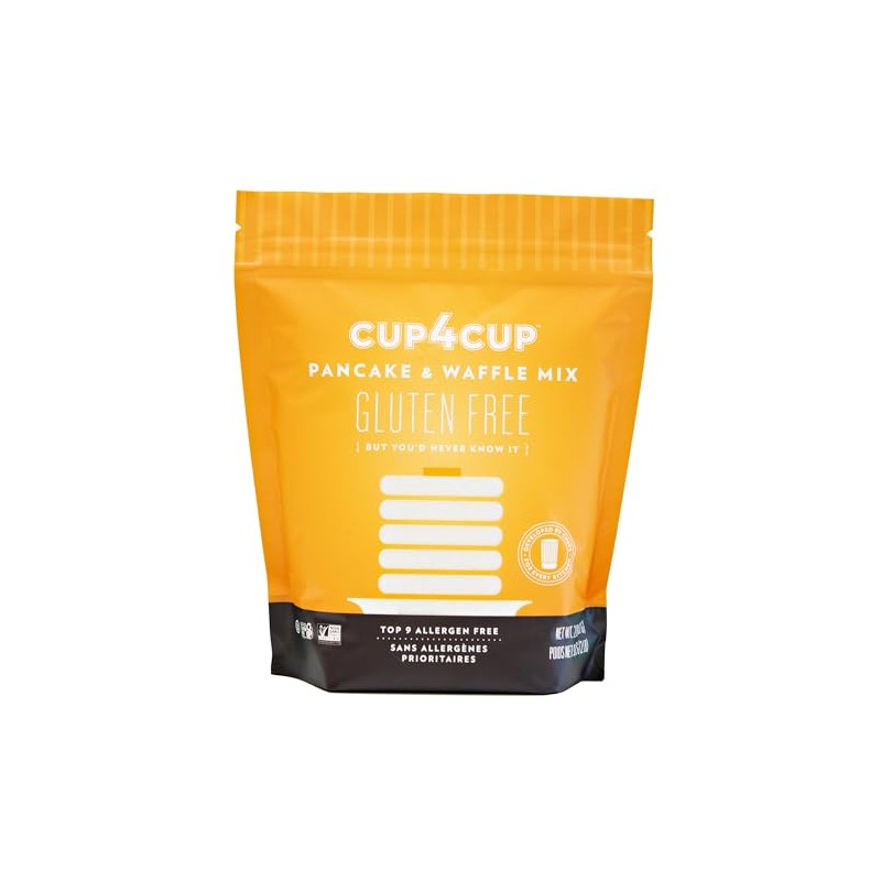 Cup4Cup Pancake and Waffle Mix, 2 Pounds, Certified Gluten Free,