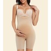 Women's Maternity Bodysuit Pregnancy Shapewear Shorts Bump Support Bustless Adjustable