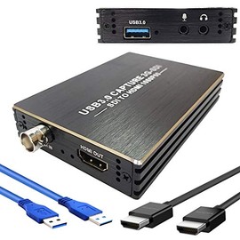 YOTOCAP YT-M006 SDI to USB3.0 Video Capture, SDI Pass Through to HDMI Record SDI Live Streaming and Record SDI to HDMI 1080P 60FPS & Mic+Audio HD SDI Video to PC