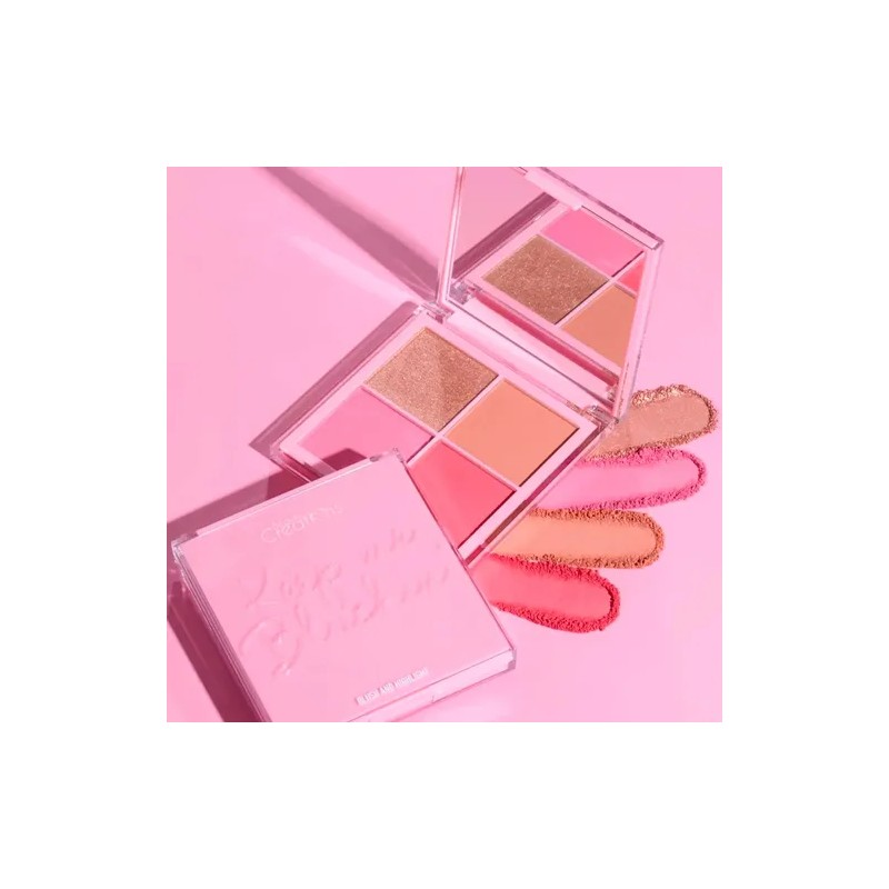 Paleta De Rubor Iluminador Keep Me Blushin Beauty Creations Color