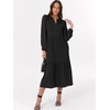 ANRABESS Women's Long Sleeve Maxi Dresses 2025 Fall Casual V