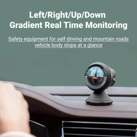 QANYEGN Car Inclinometer Level, Car Gauge Gradient, Auto Slope Meter for Off Road Vehicle and Self Driving Travelling Supplies