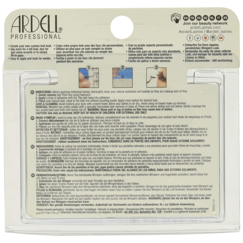 Ardell Duralash Knot-Free Individual Lash, Brown, Medium