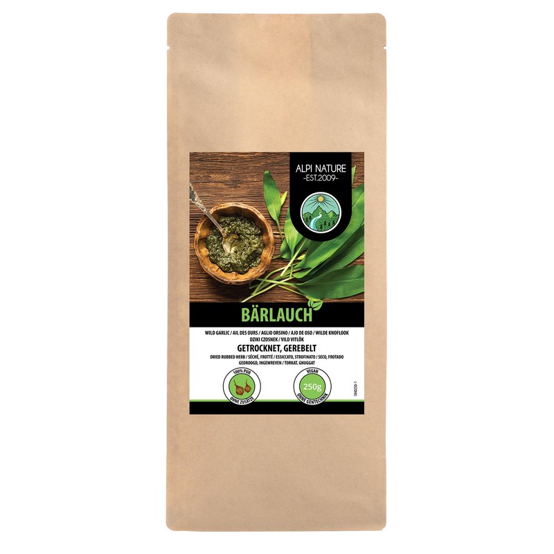 Wild Garlic (250g, 8.8oz), Bear Garlic 100% Natural, Wild Garlic