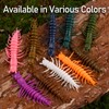 Dr.Fish 8 Pack Hellgrammite Plastic Soft Worm Lure Bait 3"
