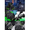 Kaedear KDR-GL1-GR-S Men’s Motorcycle Gloves, Smartphone and Touchscreen Compatible, Punched