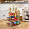 SHILFID Coffee Syrup Organizer Rack,2-Tier Coffee Syrup Stand Holder for