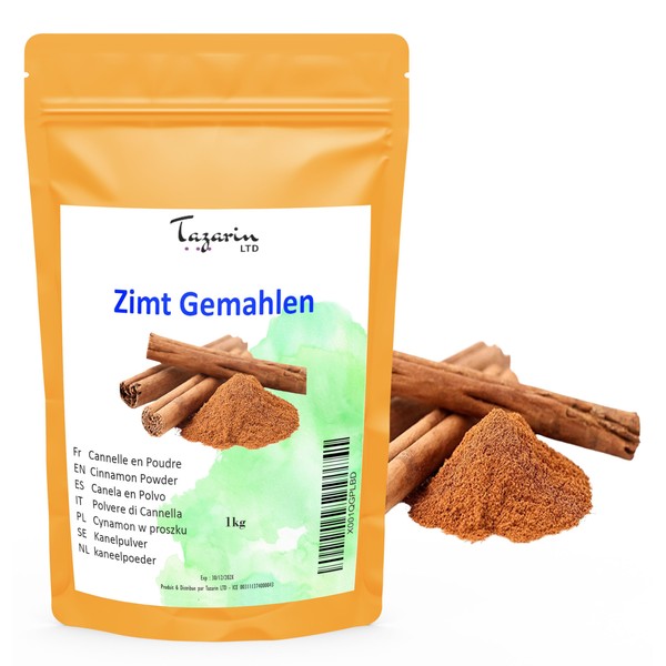 Tazarin LTD 1kg Ceylon Zimt Pulver - Zimt Gemahlen C