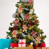 12Pcs Gingerbread Christmas Tree Decorations, Ginger Man Hanging Ornaments Clay