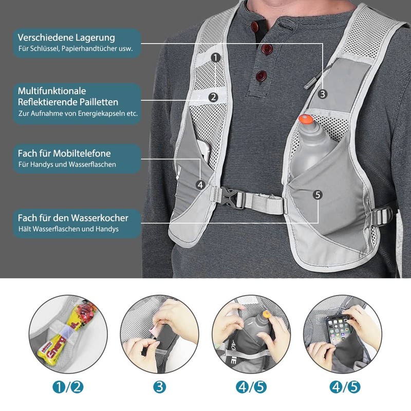 Tyuodna Ultralight Running Backpack, Hydration Backpack Running, Trail Running Backpack,