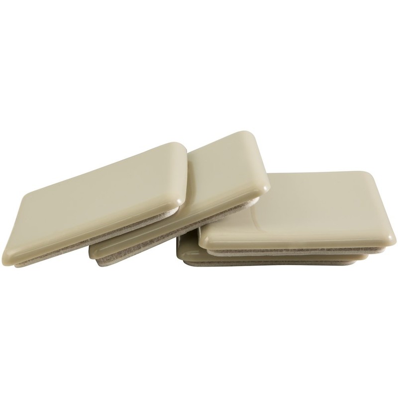 Self-Stick, Square Heavy Furniture Sliders for Carpeted Surfaces (4 piece)