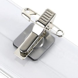 SPRINTIS Urban 60 Name Badges Set of 10 91 x 58 mm with 360° Rotating Combination Clip