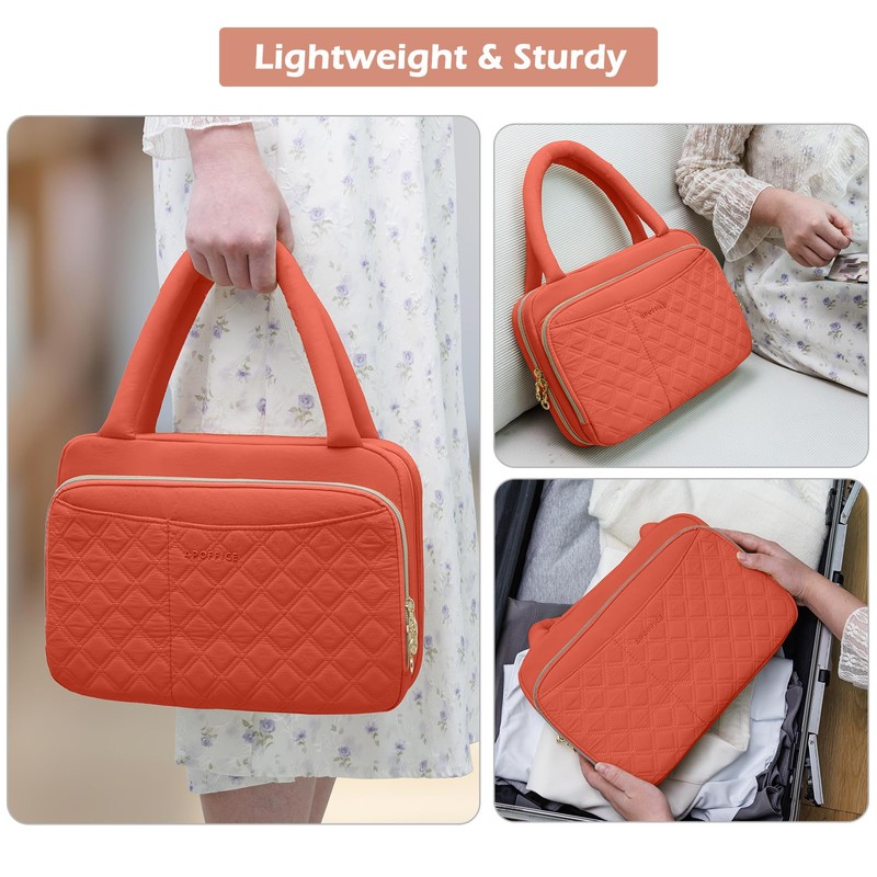 APOFFICE Quilted Bible Cover with Highlighters & Bible Tabs –