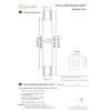 Aquaiaw Square Shower Arm and Anti-Scratch O-Ring Flange, 8 inch,