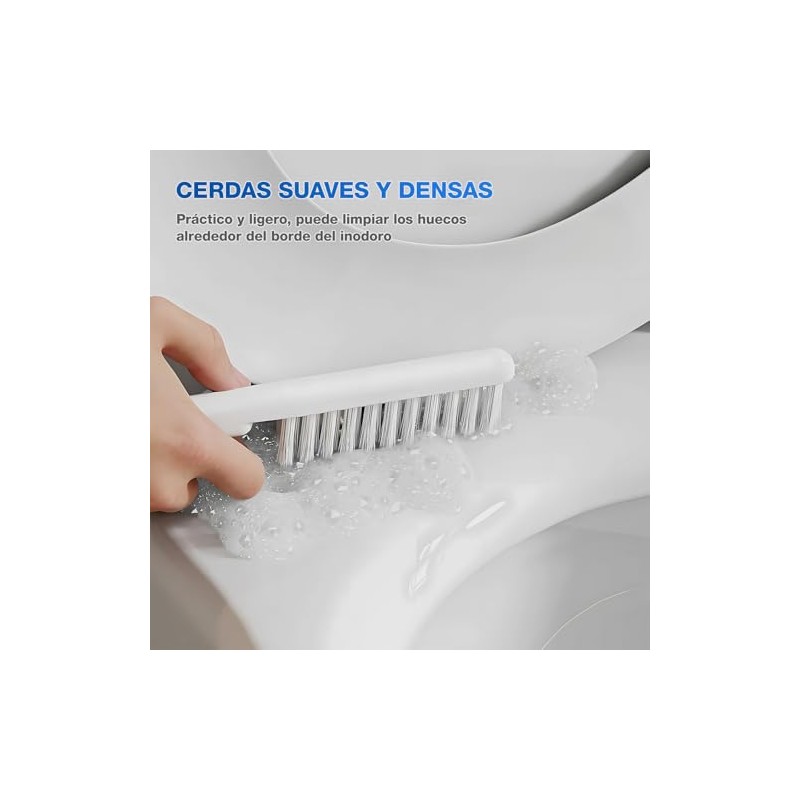 Juego de escobilla y Cepillo Inodoro para Baño,Limpieza Profunda sin