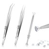 3Pcs Piercing Ball Grabber Tool Set, Piercing Tweezers, Piercing Removal