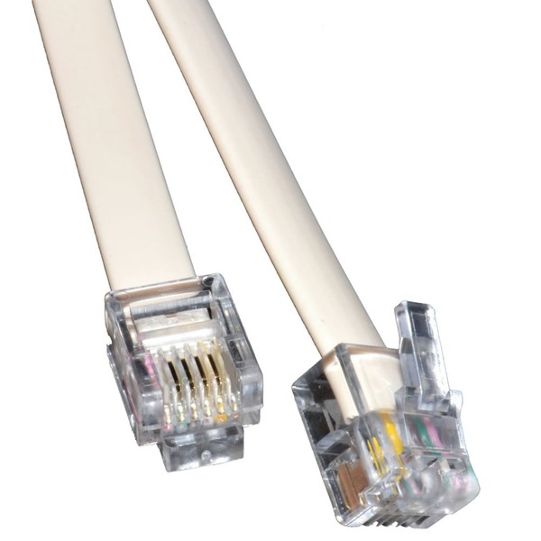 kenable ADSL Broadband Modem Cable RJ11 to RJ11 Phone Socket