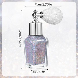 YBEATY Body Glitter Spray Shimmering Spray Powder 30ML Holographic Loose Sparkle Highlighter Cosmetic Shimmer Makeup Makeup for Festive Party Stage Shows Clothes Hair Face Nail Art Craft Design Easter