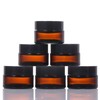 Pack of 6 Brown Glass Empty Containers, 20 ml Cosmetic