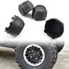 SAUTVS Tire Wheel Hub Caps for Kawasaki Teryx KRX, Black