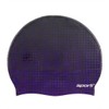 Sporti Molecule Silicone Swim Cap - Purple/Black