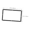 KONTONTY Portable Crease Projector Screen Foldable Movie Screen for Indoor