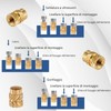 Inserti Filettati Stampa 3D Boccole Filettate per Metallo M3 Inserto
