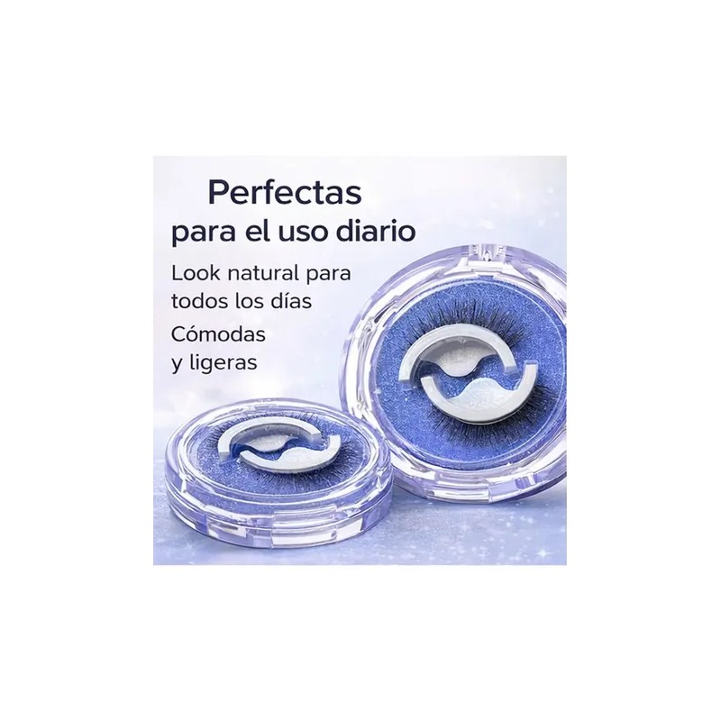Pestañas Postizas ZYNLora Naturales, Autoadhesivas y Reutilizables de Fibras Sintéticas