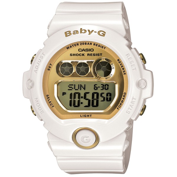 Casio Baby G BG-6901-7JF Wristwatch, White, Dial Color - Gold, watch