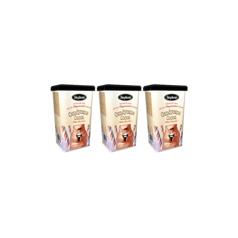 Stephen's Gourmet Hot Cocoa, Candycane Cocoa White, 14 OZ (Pack