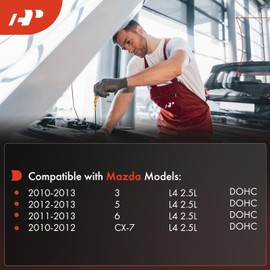 A-Premium Engine Oil Dipstick Dip Stick Compatible with Mazda 3 2010-2013, 6 2011-2013, 5 2012-2013, CX-7 CX7 2010-2012, 2.5L, Engine Oil Level Dipstick